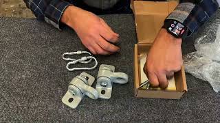 Heavy Duty Porch Swing Hangers Kit Unboxing