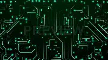 Animated Printed Circuit Board Stock Motion Graphics