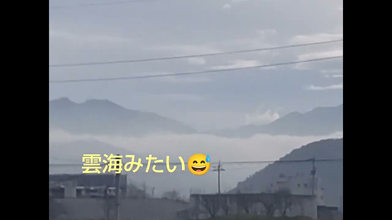 雲海みたい😅