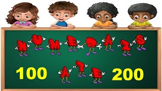 Aprendendo a contar | Numerais de 100 até 200