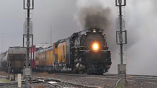 Big Boy 4014 in the Rain, Highball to Omaha, Nebraska (Coast to Coast Tour)