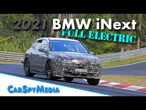 2021 BMW iNext prototype spied testing at the Nürburgring