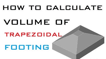 How To Calculate Volume of Trapezoidal Footing at Site | Learning Technology