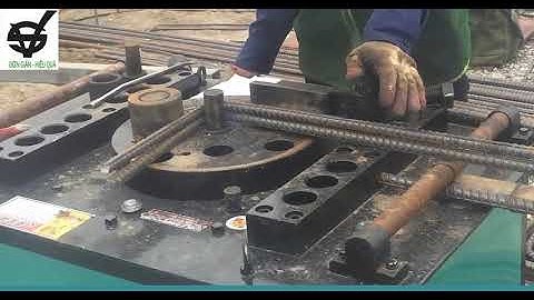 Hướng dẫn chi tiết cách sử dụng máy uốn sắt thép GW40 GW45 GW50 GW60  - Máy bẻ đai sắt Siêu Việt