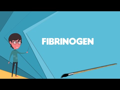 What is Fibrinogen? Explain Fibrinogen, Define Fibrinogen, Meaning of Fibrinogen