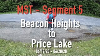 Mountains to Sea Trail  - Segment 5, Tanawha Trail from Beacon Heights to Price Lake with Chuck