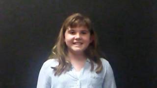 10 year old Kaitlyn O'Connor's National Anthem Audition Video