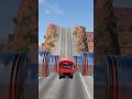 Beamng drive crashes - chained Hydraulic vs car part 138 #beamngdrive  #youtubeshorts #shorts