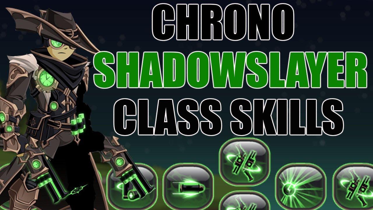 AQW Chrono ShadowSlayer Class Skills! Breakdown FMJ/Tracer Rounds YouTube
