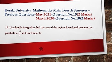 Kerala University B.Sc Mathematics main Fourth Semester -Previous Question paper