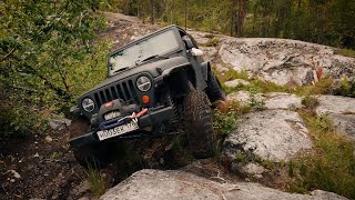 Это был жесткий Off-Road с Игорем CombatCrew на Jeep Wrangler TJ в Карелии