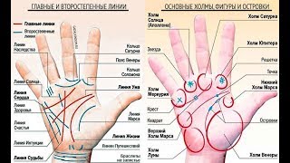 ГАДАНИЕ ПО РУКЕ. ХИРОМАНТИЯ. ЗНАЧЕНИЕ ЛИНИЙ НА РУКЕ