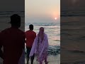 সূর্যাস্তের সময় কক্সবাজার সমুদ্র সৈকত।