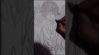 On demand!! Full video on my channel ❤️ #art #drawing #demonslayer