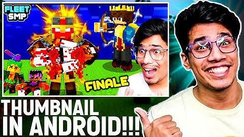 How To Make Minecraft Thumbnail Like GamerFleet In Android | Make Minecraft Thumbnail in Mobile