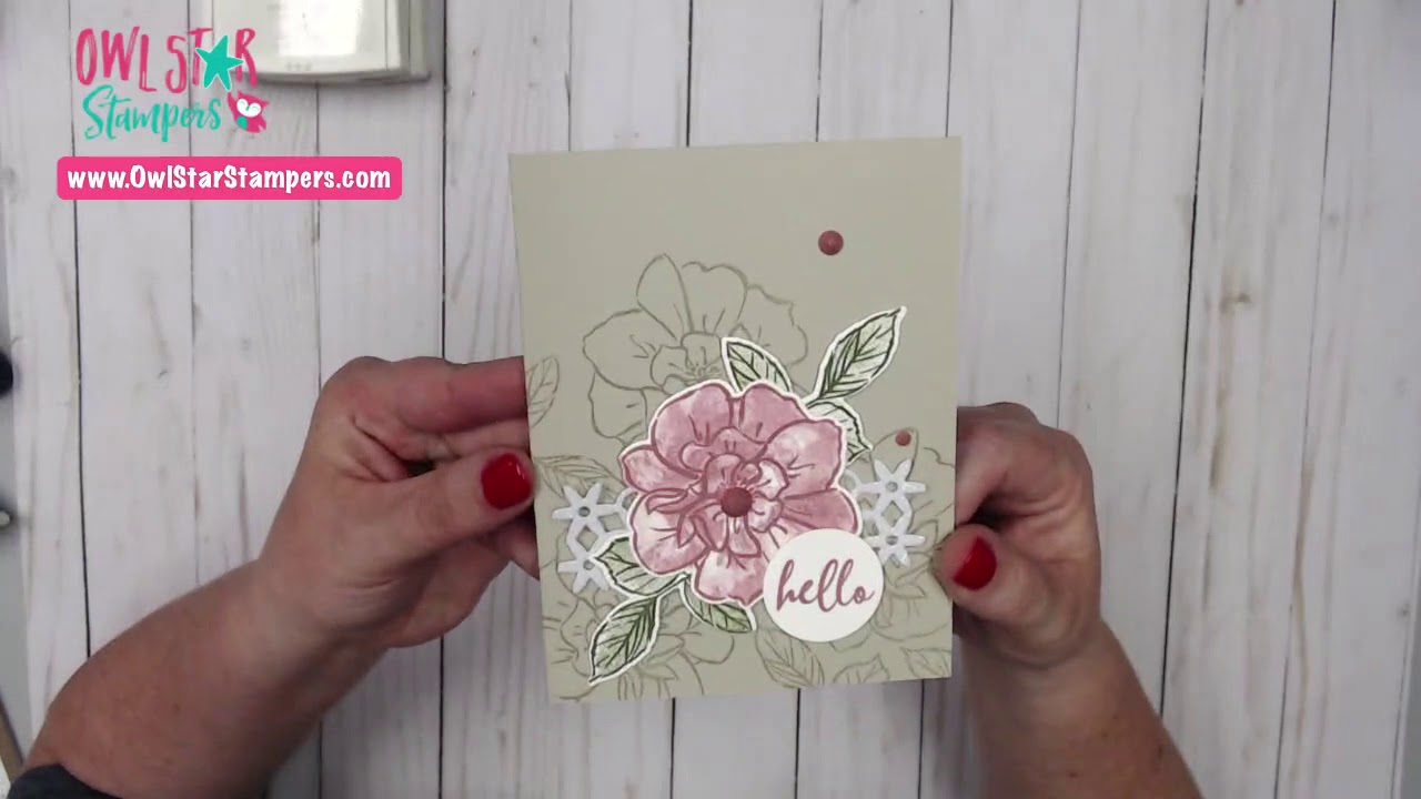 Making a Card With To A Wild Rose Stampin' Up! Bundle - YouTube
