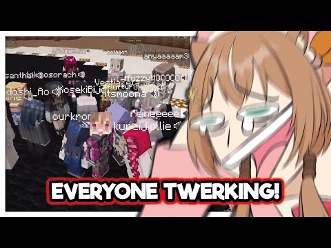 【Minecraft】 Everyone joins the Holo ID TWERK PARTY !!!!
