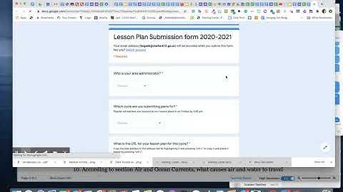 How to submit Lesson Plans