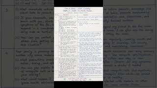 Class 8 Science Chapter 3 Handwritten Exercise Q/A ✍️NCERT Curiosity – Health: The Ultimate Treasure