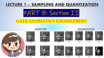 Lecture 1 - SAMPLING AND QUANTIZATION IN DIGITAL IMAGE PROCESSING |PART B |  #GATE #GEOMATICS