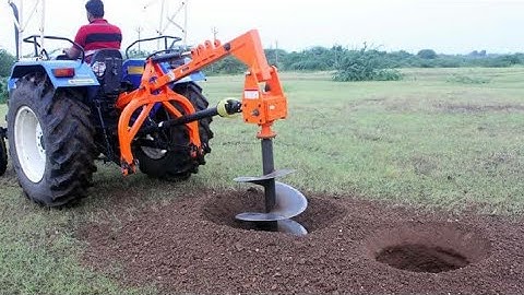 EARTH AUGER MACHINE | The Most Efficient Digging Machine | Post Hole Digger Machine in India🇮🇳