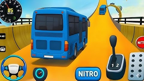 Bus Stunt Simulator 2025 🚍 Mega Ramp Impossible Sky Racing | Extreme Bus Driving Gameplay - Android