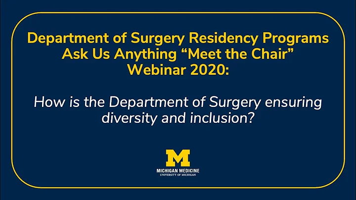 2020 "Meet the Chair" Ask Us Anything: Diversity &...