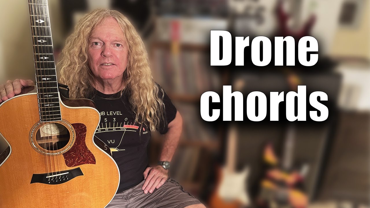 Quarantine Beginner Guitar Lesson #9. Drone chords.
