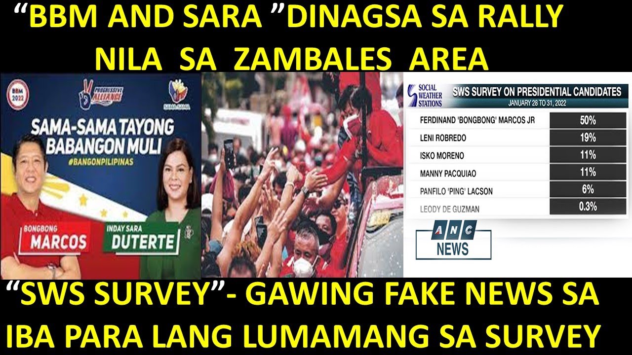 BBM AND SARA DUTERTE NAG RALLY SA ZAMBALES CITY - YouTube