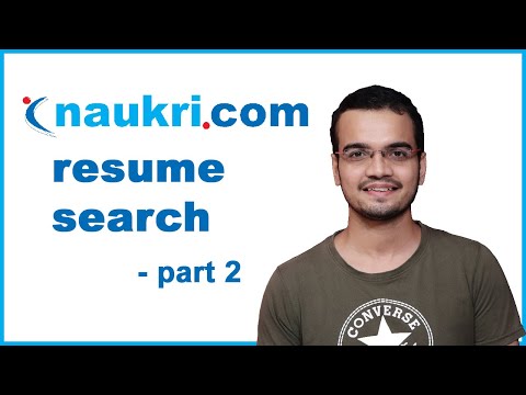 How to search resumes on naukri.com portal (Hindi) ? - Part 2