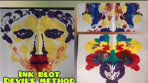 Ink blot devils method#portrait#vase#butterfly# shambhavi#maths activity symmetry