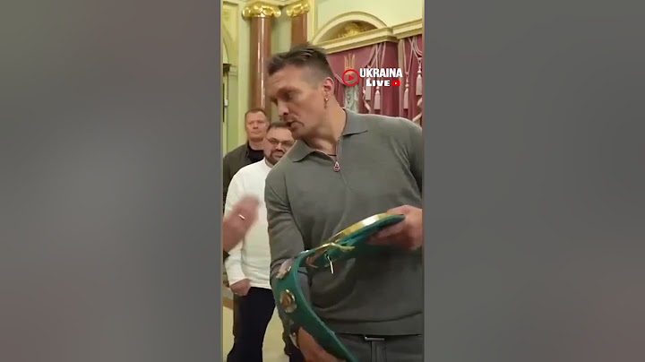 Олександр Усик подарував Президенту пояс WBC