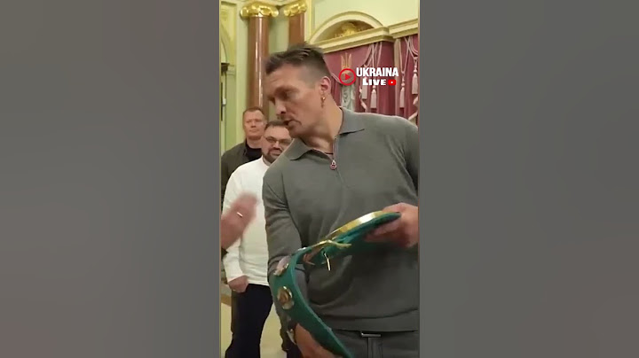 Олександр Усик подарував Президенту пояс WBC