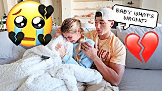 Randomly Crying During A Movie Prank On Husband *CUTE REACTION*