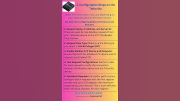 How to Send Modbus Data to the Server from Teltonika Device | IIoT DataReader