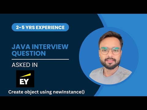 Write code to create object using newInstance() method || Java Interview Question asked in EY