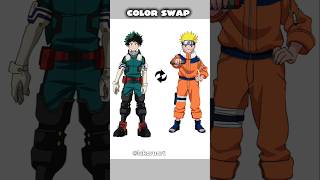 Midoriya X Naruto Color Swap! #anime #naruto #mha #trend #art Midoriya X Naruto Color Swap! #anime #naruto #mha #trend #art