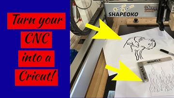 Using a Sharpie to Draw an incredible picture with a CNC !!