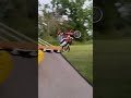 Backyard wheelie #dirtbiketricks #wheelie #2stroke