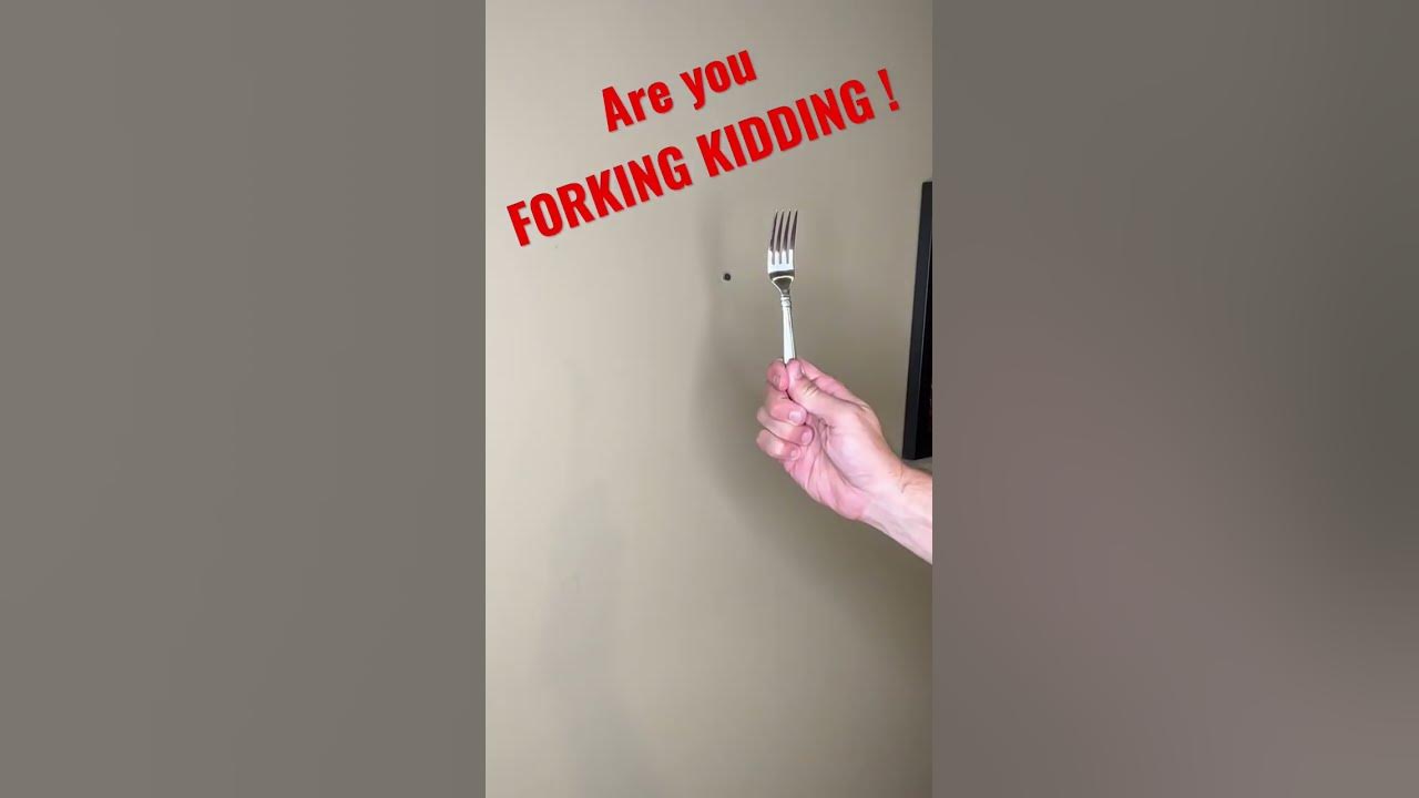 Use a fork to hang picture YouTube