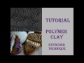 DIY|Embossed pattern from polymer clay Part 1