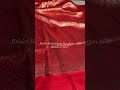 Bridal Red Shade Intricate Weave Pure Katan Silk Banarasi Saree with Golden Zari Heritage