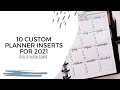 10 CUSTOM PLANNER INSERTS FOR 2021 | THE HAPPY PLANNER