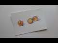 Pintando manzanas a la acuarela- Apples watercolor painting