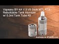 Vapeasy by ka v 9 v9 style mtl rta rebuildable tank atomizer w5 0ml tank tube kit