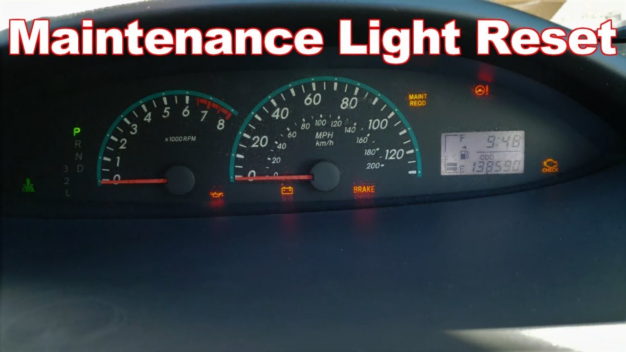 reb Tilpasning Forkæl dig Toyota Yaris Maintenance light Reset 2007-2013 - YouTube