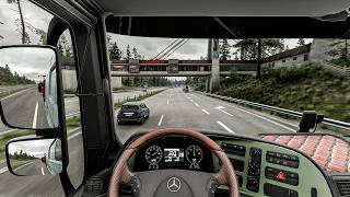 4K Realistic Ultra Graphics v1.60 Mercedes-Benz | Euro Truck Simulator 2 Snowymoon Mod Full Gameplay screenshot 1