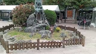 La plaza de Moreda, Aller, Asturias