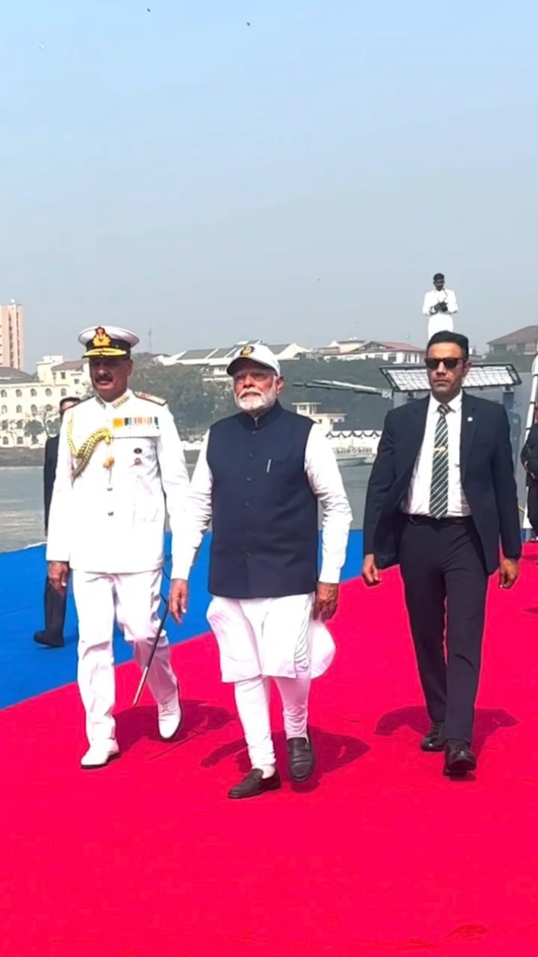 India's maritime might! Three naval combatants INS Nilgiri, INS Surat and INS Vaghsheer commissioned