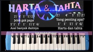 Not angka pianika dj Harta dan Tahta Jelek gak papa asal banyak duitnya | tiktok Gratata melodyca